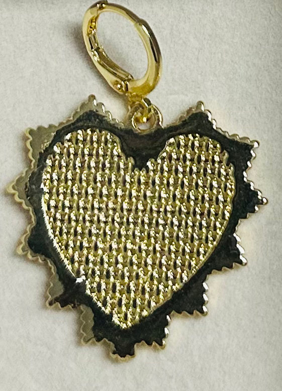 Leafy Heart Charm
