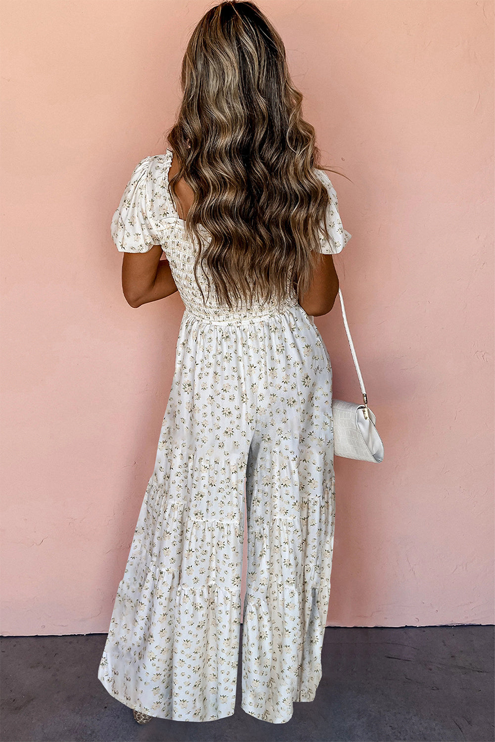 White Floral Jumpsuit