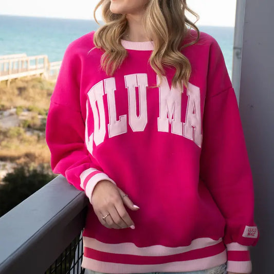 Lulu Mac Hot Pink & Light Pink Sweatshirt