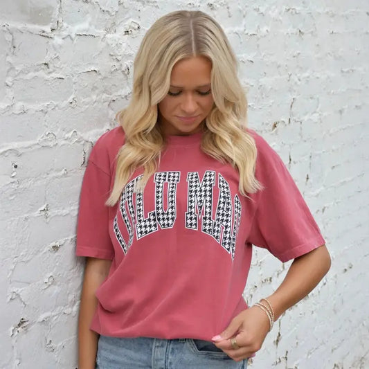Lulu Mac Houndstooth T-shirt