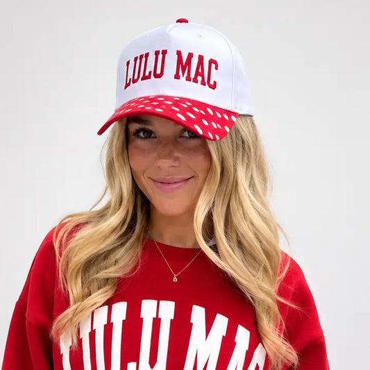 Lulu Mac Red Polka Dot Hat