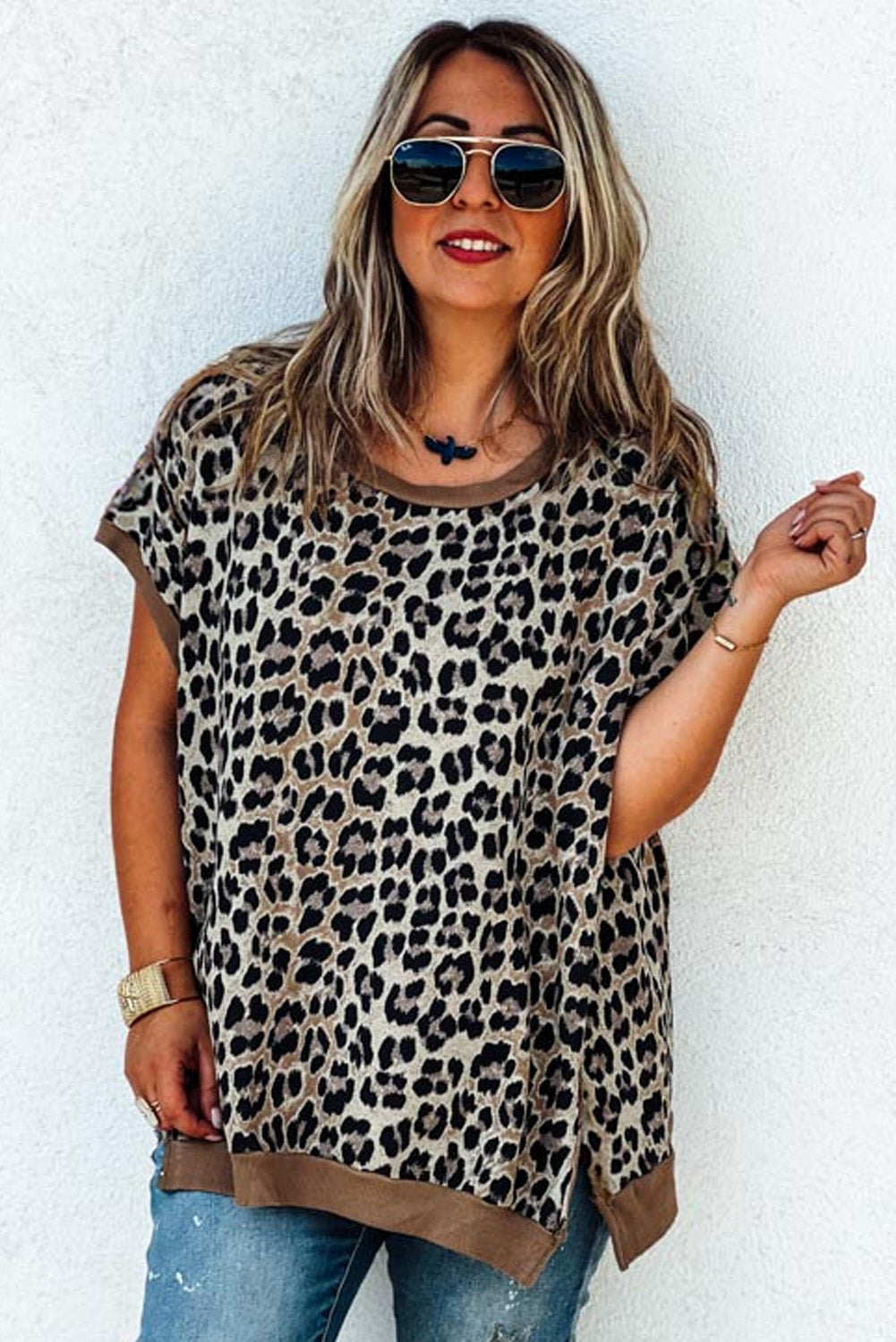 Leopard Short Sleeve Top
