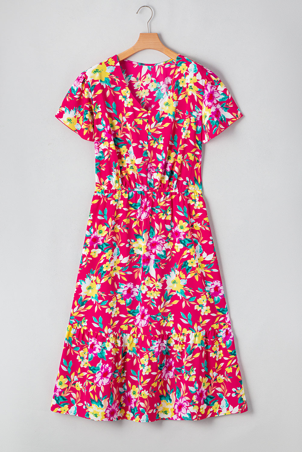 Vibrant V-Neck Dress