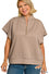 Plus Size Cocoa Zip Vest