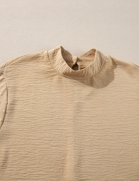 Swiss Dot Balloon Sleeve Top
