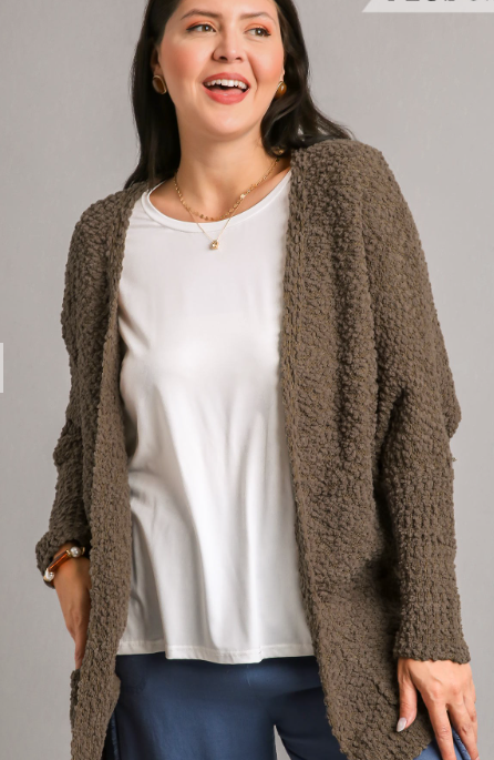 Mocha Popcorn Cardigan