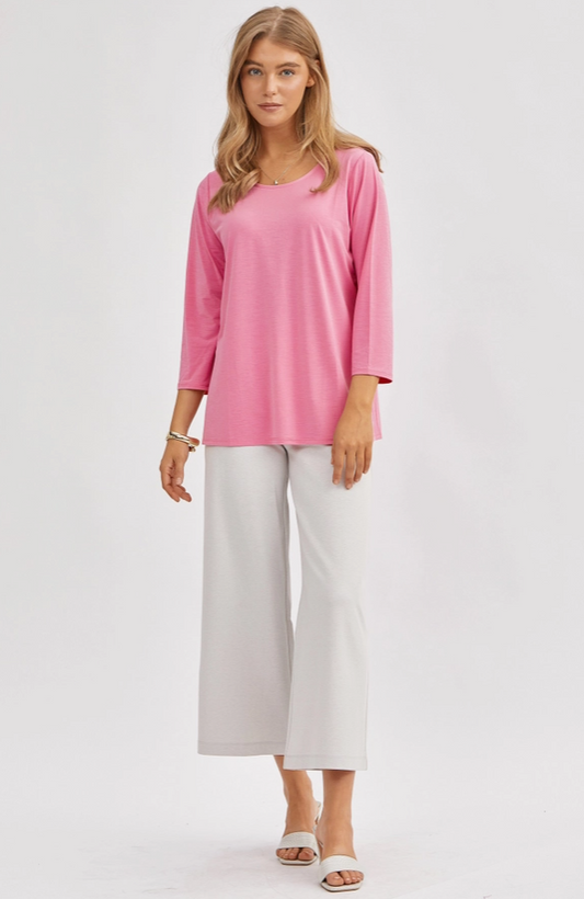 Classic Babypink round Neck Top
