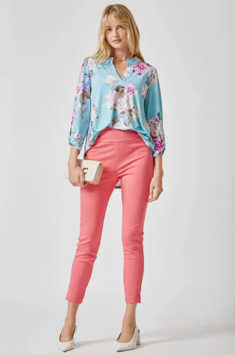 3/4 Sleeve Printed Lizzy Top