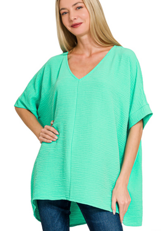 Mint Dolman Sleeve Top