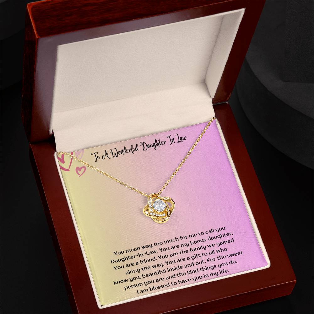 DAUGHTER IN LAW LOVE KNOT NECKLACE