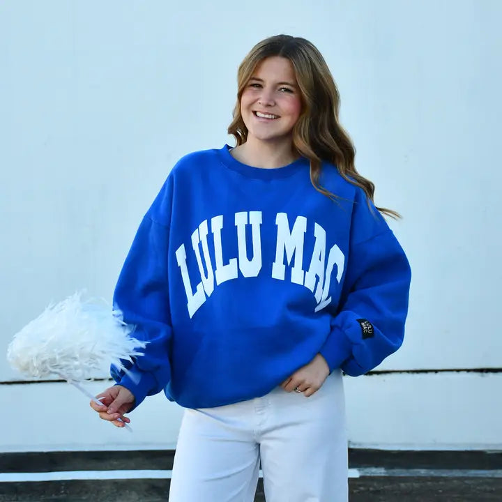LULU MAC Royal/White Sweatshirt