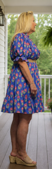 Curvy Periwinkle Baby Doll Dress
